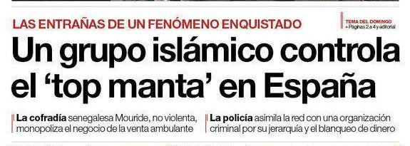 Un grupo islámico controla el 'top manta' en España