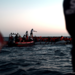 Imatge d'un rescat marítim amb el vaixell Aquarius el dissabte 9 de juny del 2018 al diumenge 10. Foto: Kenny Karpov / SOS MEDITERRANEE